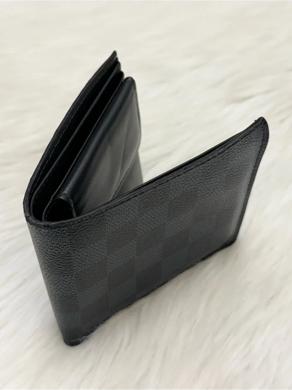 LOUIS VUITTON - COBALT BLUE BLACK DAMIER GRAPHITE BIFOLD WALLET